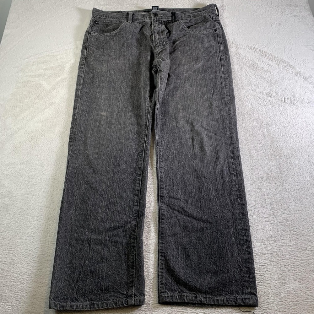 Y2K Sean John Jeans Mens 38x31 Gray‎ Relaxed Straight Denim Hamilton Baggy